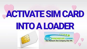 Paano Mag Activate ng Sim Card into a Loader ng TPC/ How to activate sim card into a loader #TPC