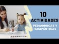 10 ACTIVIDADES PEDAGÓGICAS y TERAPÉUTICAS para NIÑOS con autismo para hacer en casa + PDF GRATIS.