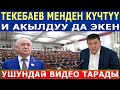 "Текебаев МЕНДЕН АКЫЛДУУ И КҮЧТҮҮ" - Ташиевдин УШУНДАЙ ВИДЕОСУ ТАРАДЫ!