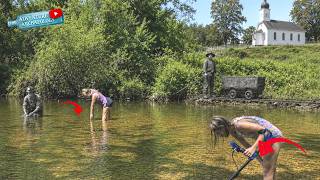 Ghost Town's IMMIGRANT lost this River Treasure!! Metal Detecting Riverbed's Hidden History!
