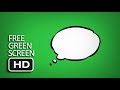 Free green screen  thought bubble comic animated