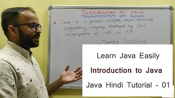 Java Introduction in Hindi - 01 | Learn Java | Beginners to Advance