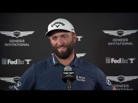 Jon Rahm Saturday LEADER Flash Interview 2023 The Genesis Invitational · Round 3