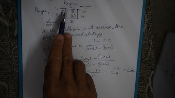 Games Theory - If Saddle Point Does Not Arrive - Solving Two player zero sum game