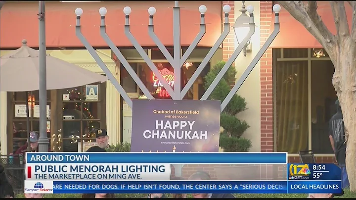 First night of Hanukkah begins with menorah lighting at The Marketplace