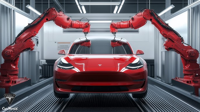 Inside Tesla Lightning-Fast Car Manufacturer: Elon Musk Unveiled How Can  They Do in ONLY 14 Seconds? - YouTube