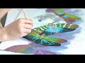 SPEED-PAINTING Surreal oil painting with butterflies