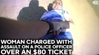 Full 65-year-old woman who tried to flee from $80 ticket shocked by stun gun Update