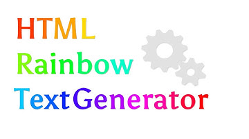 HTML Rainbow Text Generator | VIBGYOR colors font | Rainbow text copy and paste