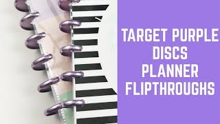Target Purple Disc Planner Flipthroughs