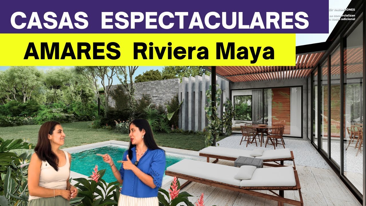 😱AMARES RIVIERA MAYA. Las PRIMERAS CASAS. TOUR COMPLETO