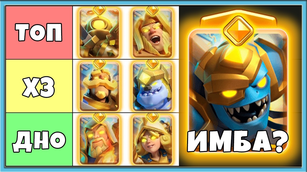 😎 ТИР ЛИСТ ВСЕХ ГЕРОЕВ ОТ ХУДШЕГО К ЛУЧШЕМУ! ЛУЧШИЕ КОЛОДЫ С КАЖДЫМ ГЕРОЕМ / Clash Royale