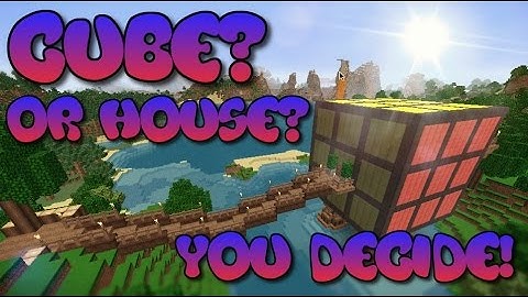 How to Build a House In Minecraft THATS A RUBIK