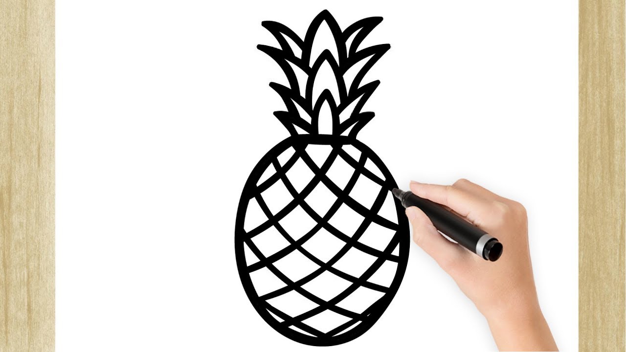 COMO DIBUJAR UNA PIÑA SUPER FÁCIL - thptnganamst.edu.vn