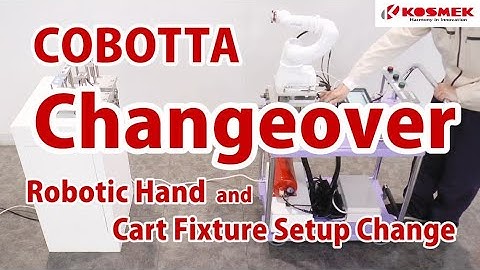 【KOSMEK】 High-Accuracy Locating and Setup Change Example by Moving a Robot with a Cart