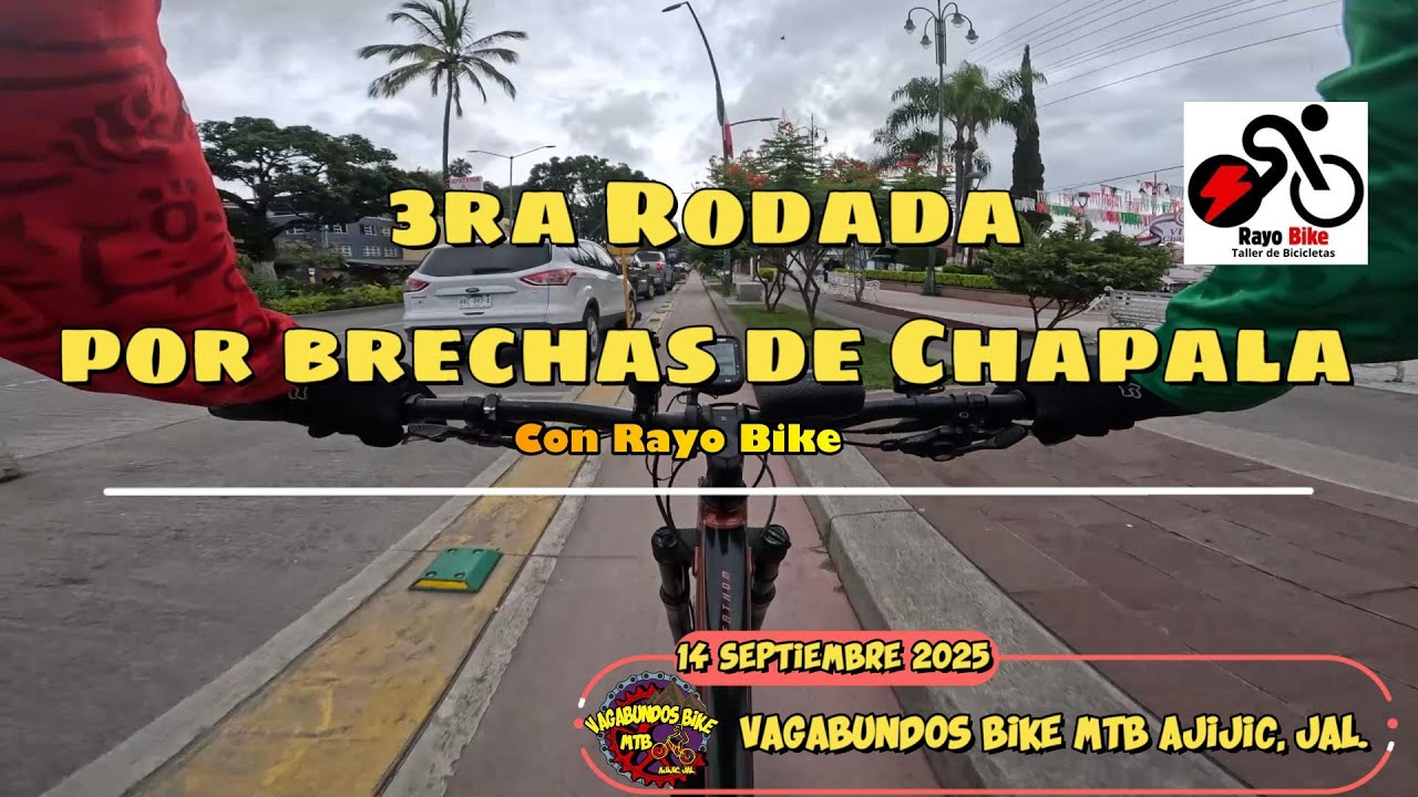 3ra Rodada con Rayo Bike por brechas de Chapala