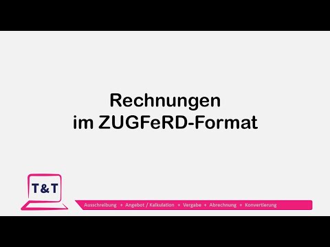 GAEB-Konverter - Rechnungen im ZUGFeRD-Format