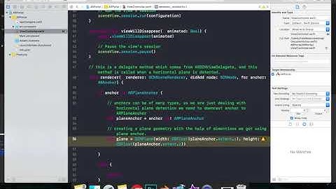 Augmented Reality Portal using Apple ARKit framework for AR : Horizontal plane detection