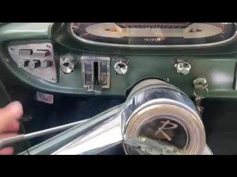 Starting and driving a vintage car with push-button automatic