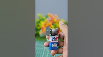 DIY Mini Grinder Using 9V Battery & Toy Motor #shorts #motor #battery #diy #project
