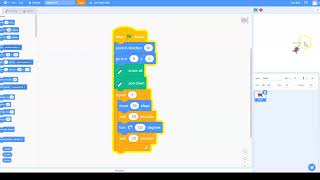 Drawing shapes through coding in Scratch