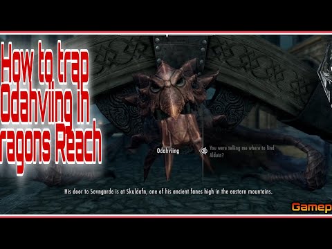 How To TRAP Odahviing In Dragons Reach THE FALLEN Quest Gameplay Walk Through Skyrim