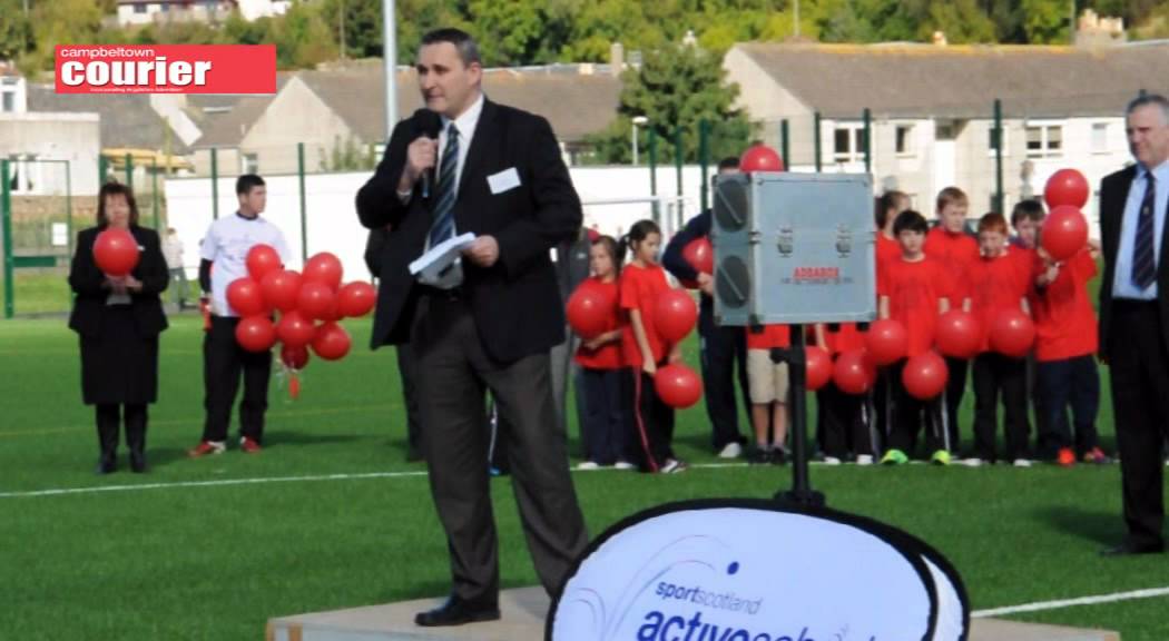 Campbeltown allweather pitch opening YouTube