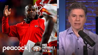 Chiefs' Andy Reid to find out why Eric Bieniemy wasn't hired as HC | Pro Football Talk | NBC Sports