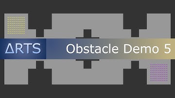 RTS Group Pathfinding: Obstacle Demo 5