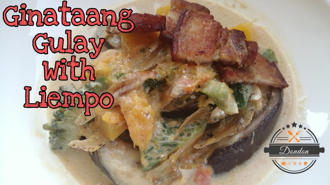 Vegetables in Coconut Cream w/ Liempo Ginataang Gulay w/ Liempo YouTube