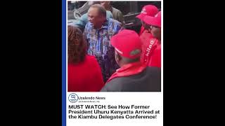 MUST WATCH: See How Former Pres. Uhuru Kenyatta Arrived at the Jubilee Kiambu Delegates Conference!