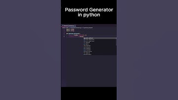How to make a simple Password Generator  #programming #softwareengineer #python