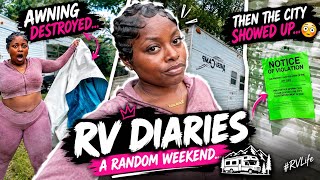 MY RV AWNING GOT DESTROYED… THEN THE CITY SHOWED UP 😳 | RV Diaries: Episode 4 |