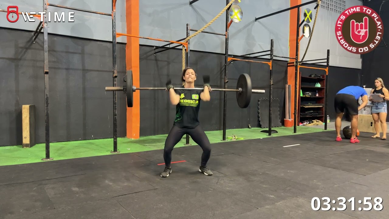 Atleta Antônia Jessica  - categoria: scaled - prova 3 - qualifier letsgoo