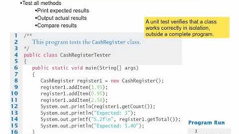 Java Concepts: Late Objects 3/e chapter 8 part 4