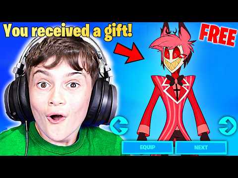 Gifting Little Bro *NEW* Hazbin Hotel Bundle! (FREE)