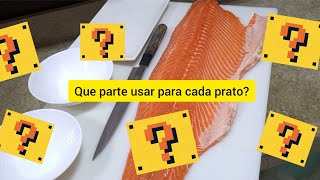 COMO CORTAR O SALMÃO PARA CADA TIPO DE SUSHI #sushi #piracicaba #comidajaponesa