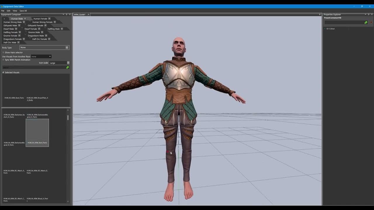Creating armour camp outfits with in game assets bg3 toolkit youtube
