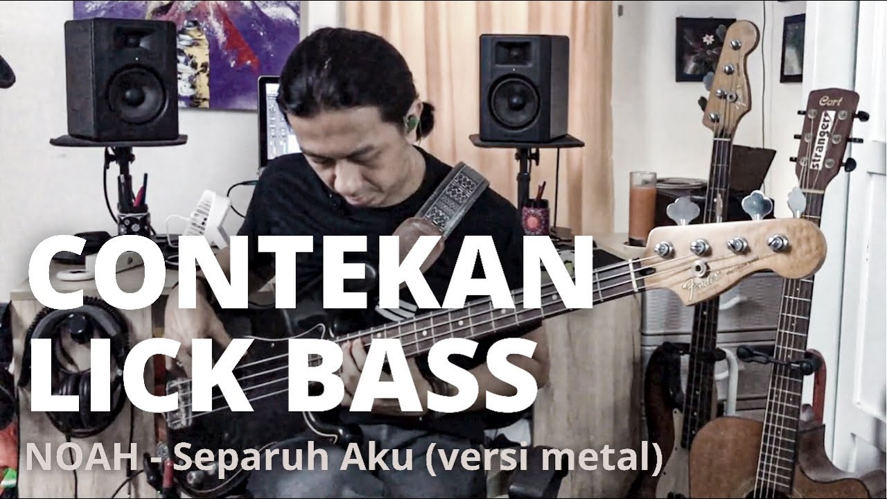 Contekan Lick Bass Noah - "Separuh Aku" versi metal (Subtitled)