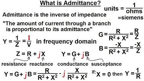Electrical Engineering: Ch 10 Alternating Voltages & Phasors (31 of 82) What is Admittance?