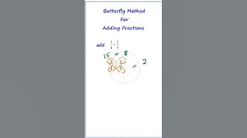 Butterfly method for Adding Fraction  #igcse #maths #edexcel #fraction #math