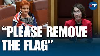 Pauline Hanson Grills Senate Over Flag Ban On Australian National Flag Day