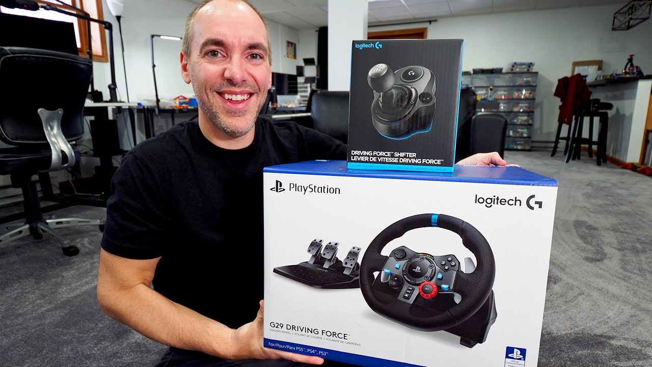 Logitech G29 Driving Force Gaming Racing Wheel Unboxing, Set up