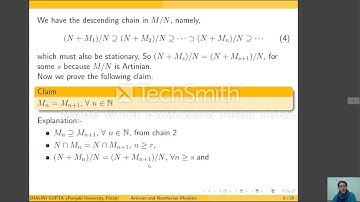 Noetherian and Artinian Modules 1
