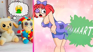 Ragatha x Jax FIRST DATE FAIL | Dolly and Pomni React to Digital Circus Funny Animations #99