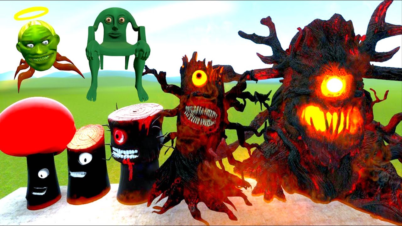 NEW EVOLUTION OF MR TREE SPRUNKI ALL PHASE In Garry's Mod | HI GMOD