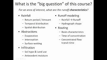 CE 433 - Class 19 (23 October 2018) NRCS Rainfall Runoff Model