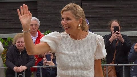 Máxima op bezoek bij Zusters in Kloosterkwartier Veghel