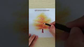 How to draw a tree in autumn​​
