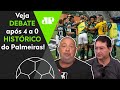 "O que o Palmeiras fez com o Corinthians foi..." Veja DEBATE após 4 a 0 HISTÓRICO!